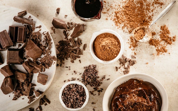 Distintas presentaciones del chocolate