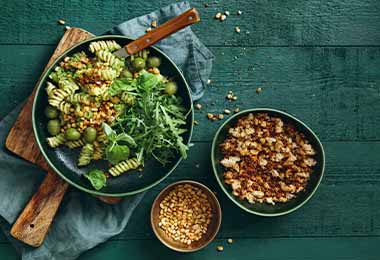 Una pasta para veganos y vegetarianos. 