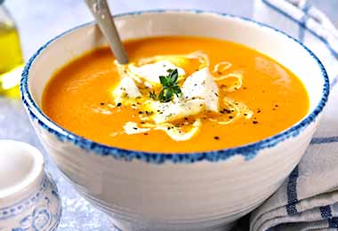    La sopa es una de las recetas con zapallo más populares