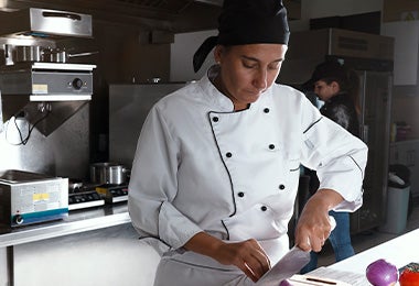    Inés María, chef ejecutivo Nestlé® Professional  