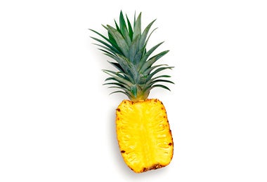 La vitamina C del ananá ayuda a la formación de colágeno.