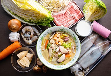 Ingredientes para un ramen