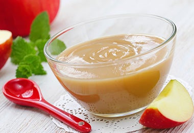 Puré de manzana sustituto del huevo en postres veganos Puré de manzana sustituto del huevo en postres veganos