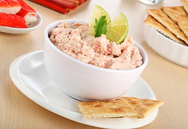 Los mariscos, como el cangrejo, también sirven para hacer paté. Paté de cangrejo.