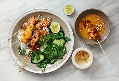 Receta de pinchos de pollo opción de entrante Receta de pinchos de pollo opción de entrante