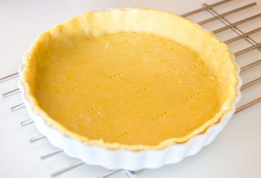 Base masa quebrada en receta de tarta Base masa quebrada en receta de tarta