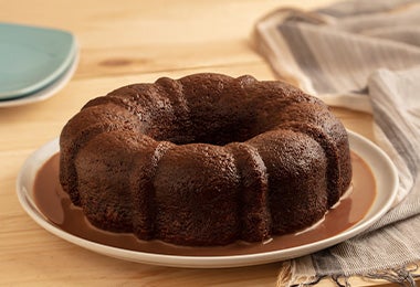 Bundt cake de chocolate sin decorar 