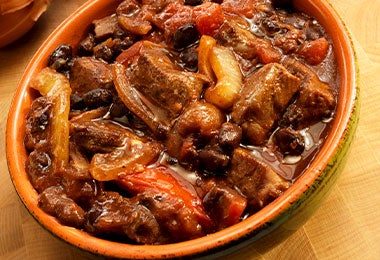 Corte de carne marucha en estofado