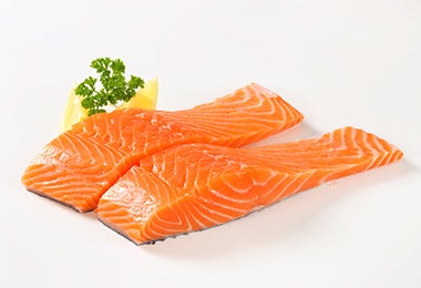 Corte de salmon