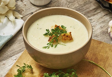 Crema de coliflor con croutons