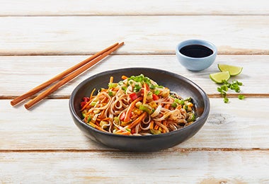 Fideos con salsa de soja