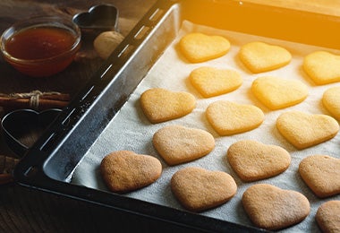 galletas de mantequilla corazon