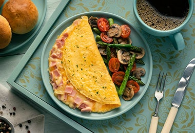 Omelette receta en desayuno sorpresa para mamá 