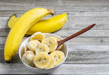 Banana, alimento rico en potasio