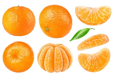 Quitar cascara de mandarina