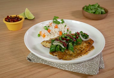 Receta de pescado con acelga