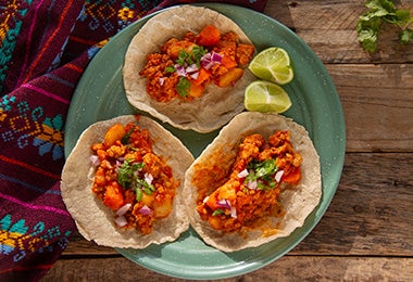 Receta mole de tacos con tipos de tortilla