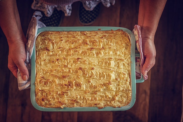 Pastel de papa argentino, receta típica de argentina. 
