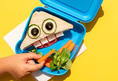 Sándwich de vianda, opción de comidas para niños