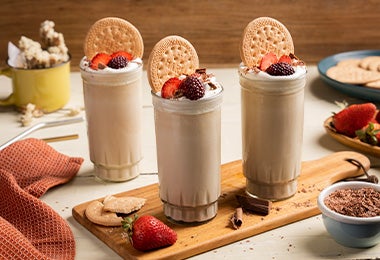Smoothie de galletitas, receta con crema de leche