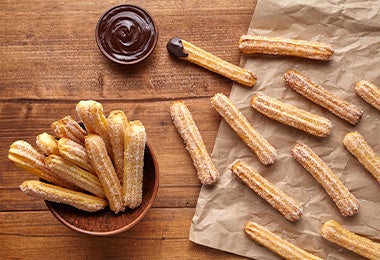 Tipos de masa en repostería para hacer churros