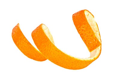 Tira de cascara de mandarina