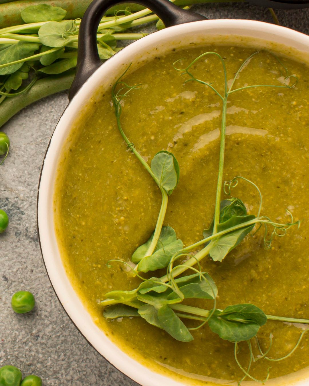 Sopa crema de papa y espinaca