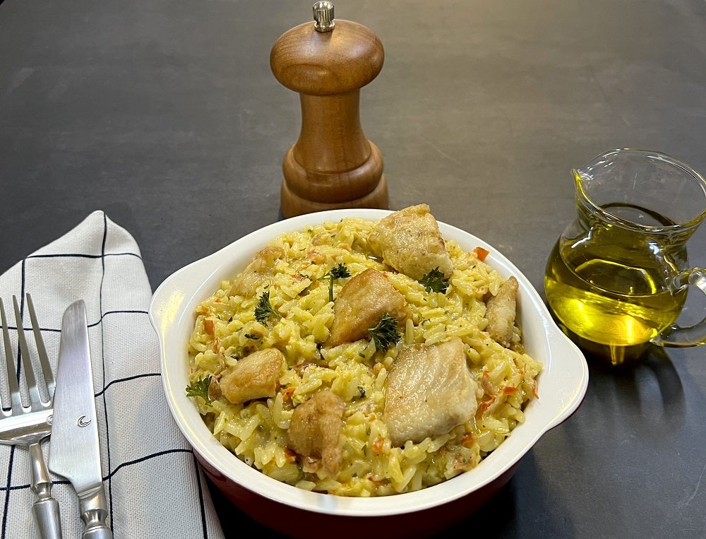 Arroz con Pescado a la Cremosa