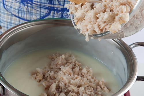 Cazuelitas de pescado con puré