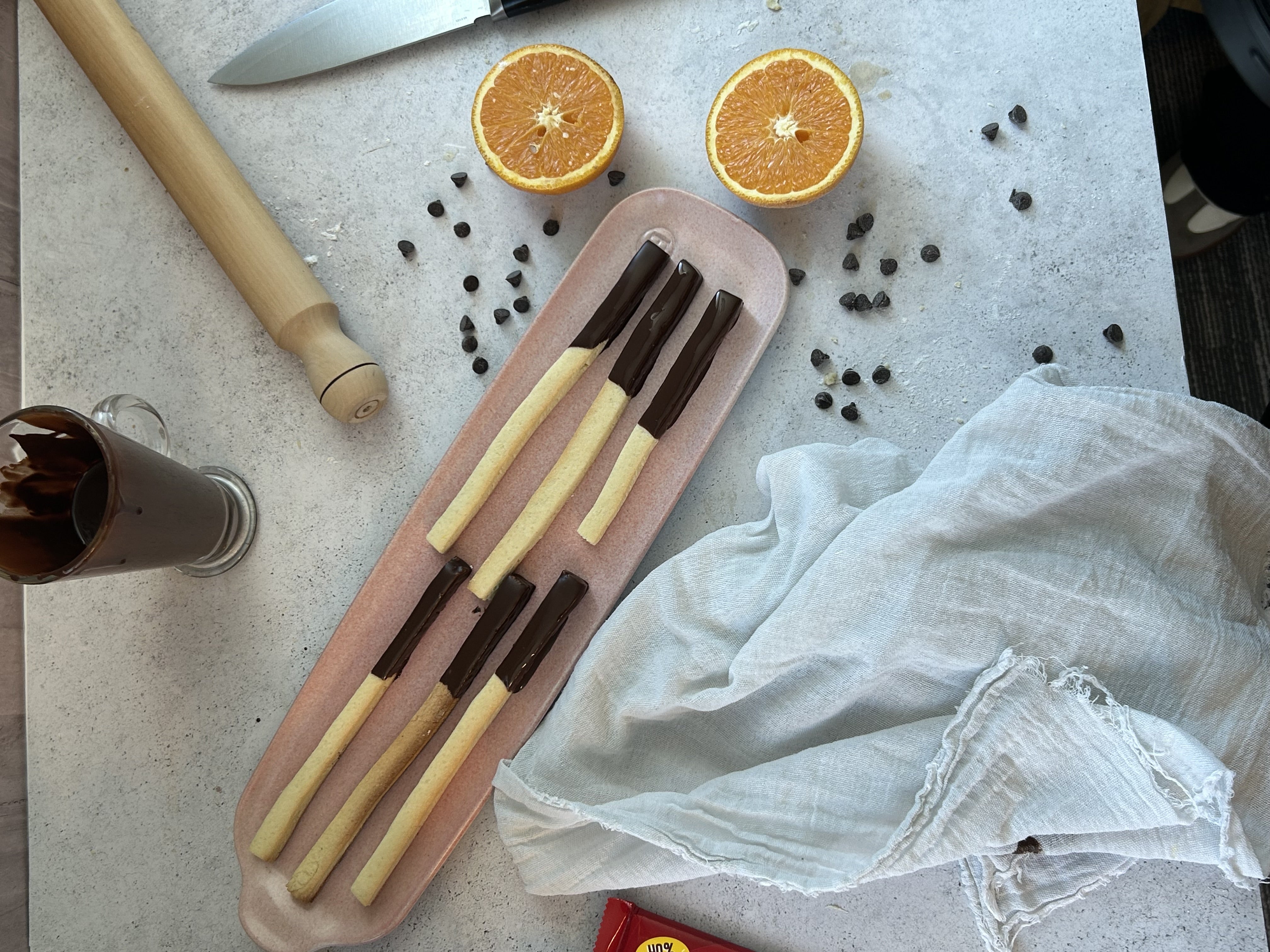 Palitos de cookie con Chocolates Nestlé