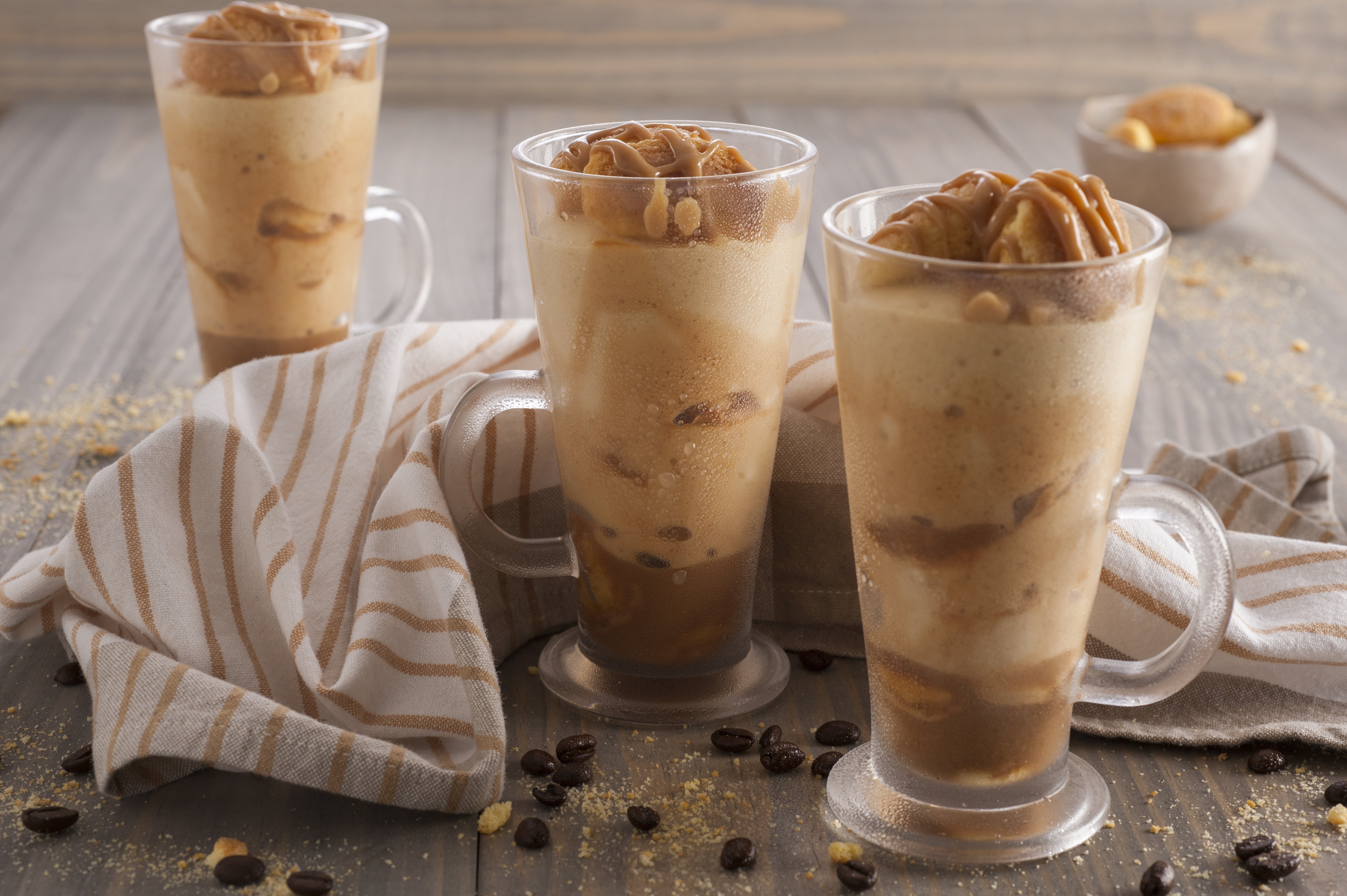 Copa helada de mousse de café
