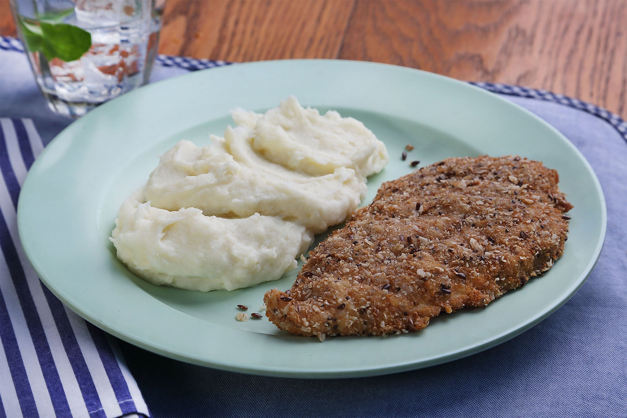 Milanesa de suprema de pollo con puré Recetas Nestlé