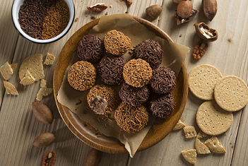 Trufas de chocolate y café