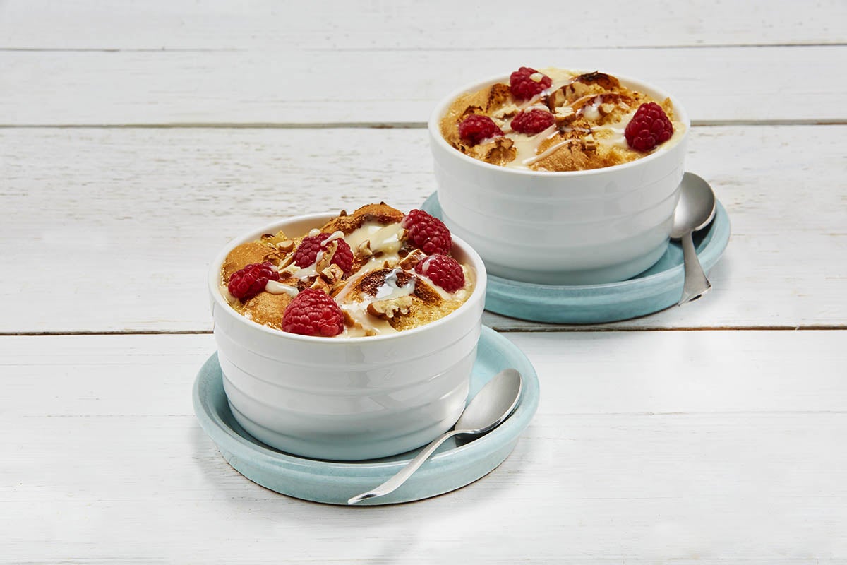 Postre de frambuesa