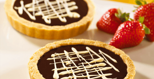 Tarta con mousse de chocolate