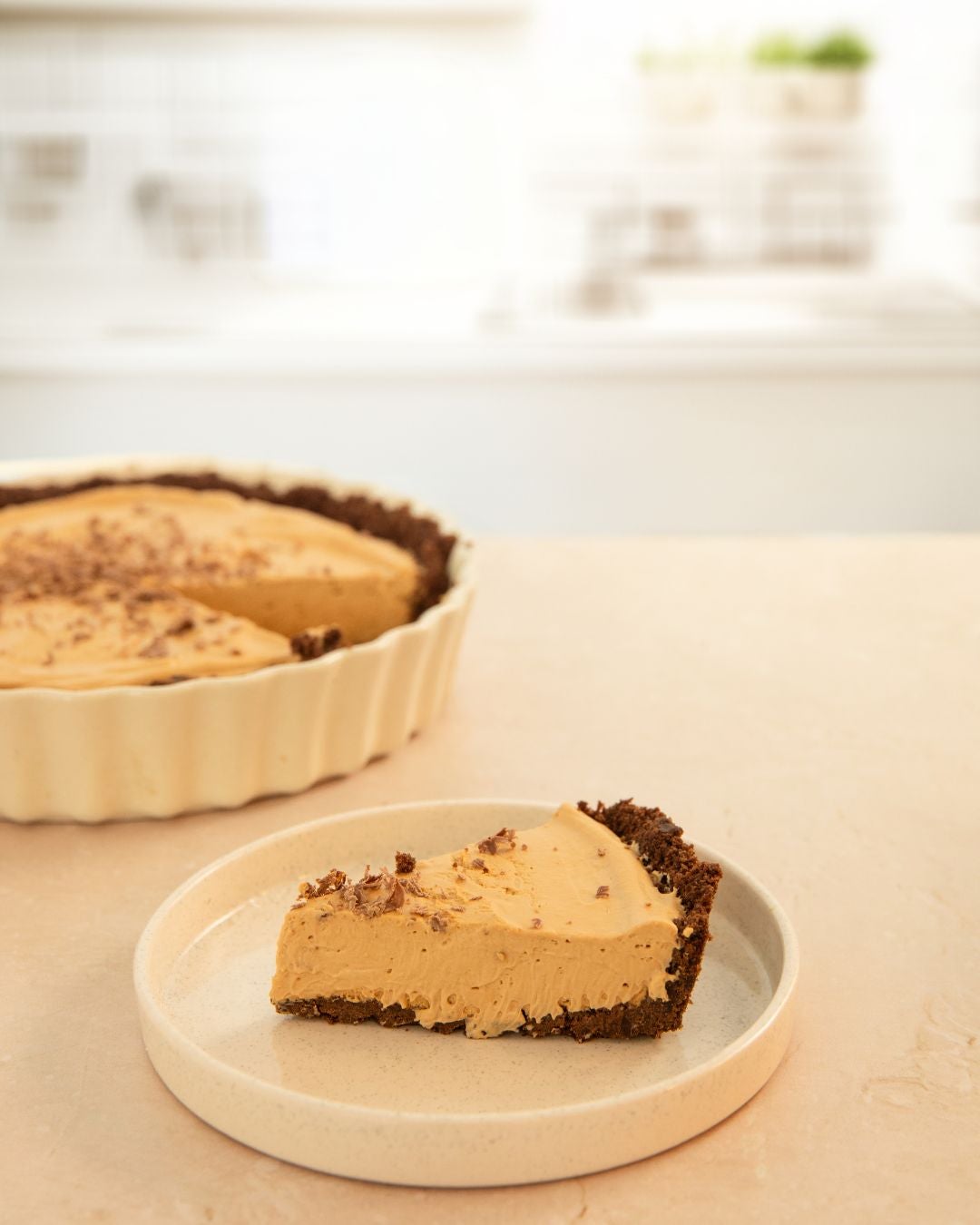 Tarta de mousse de café