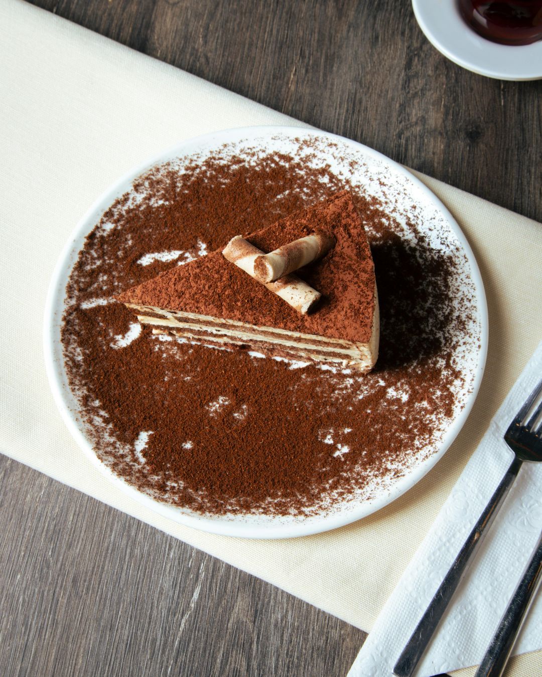 Torta tiramisú con panqueques