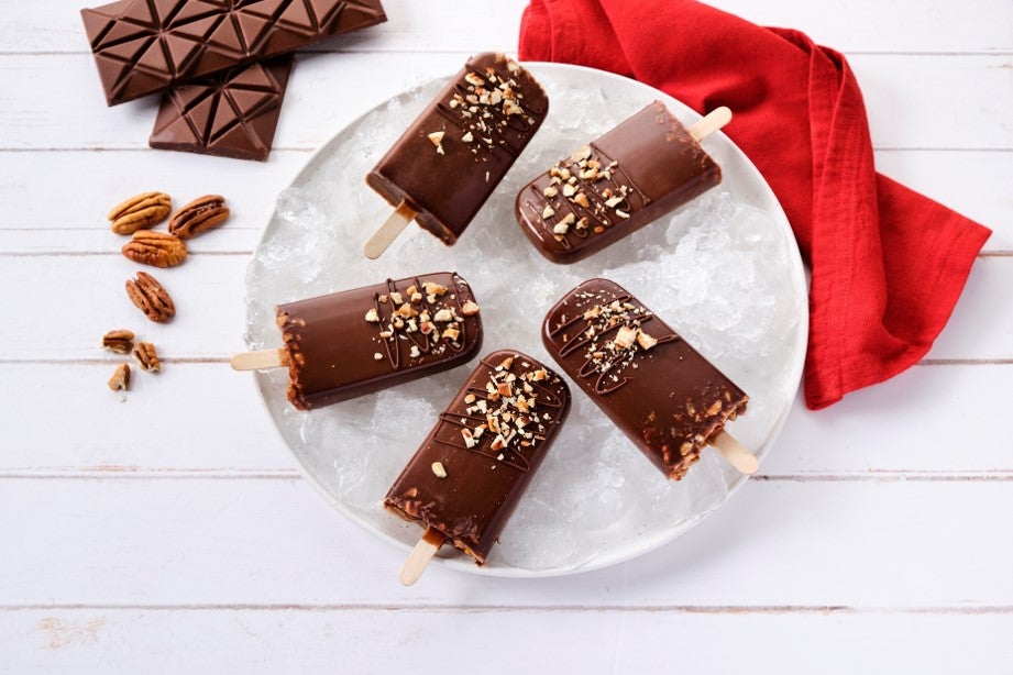 Paletas de Chocolate con Nuez
