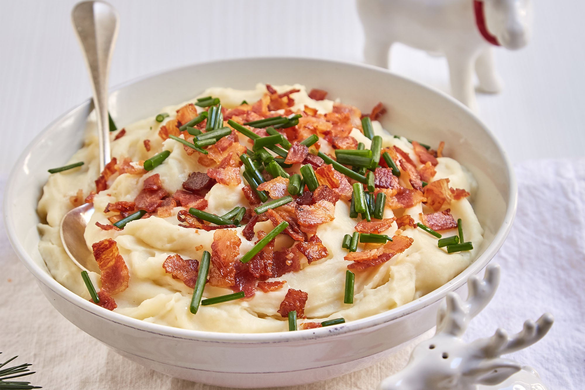 Puré de papas con panceta