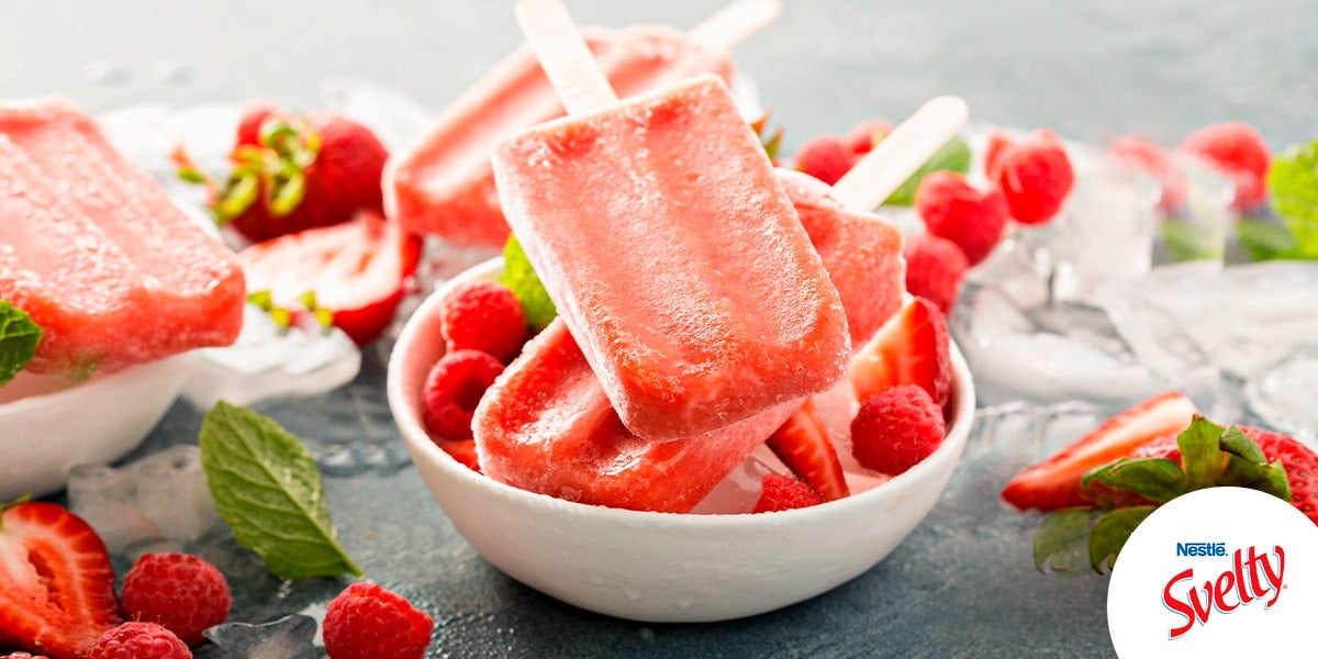 Helado de frutos rojos