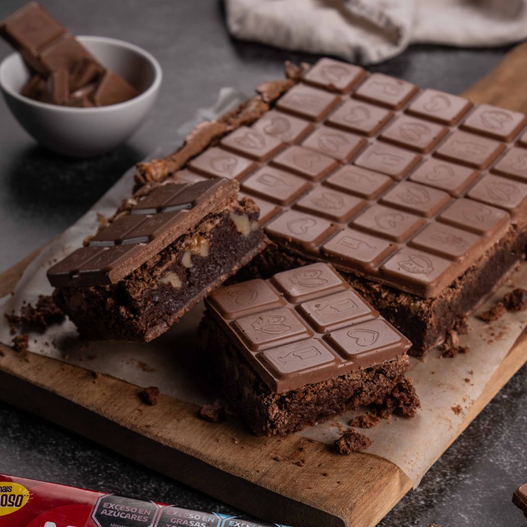Brownies de chocolate con nueces