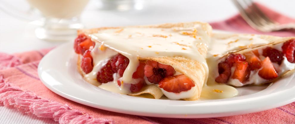 Panqueques con Frutos Rojos