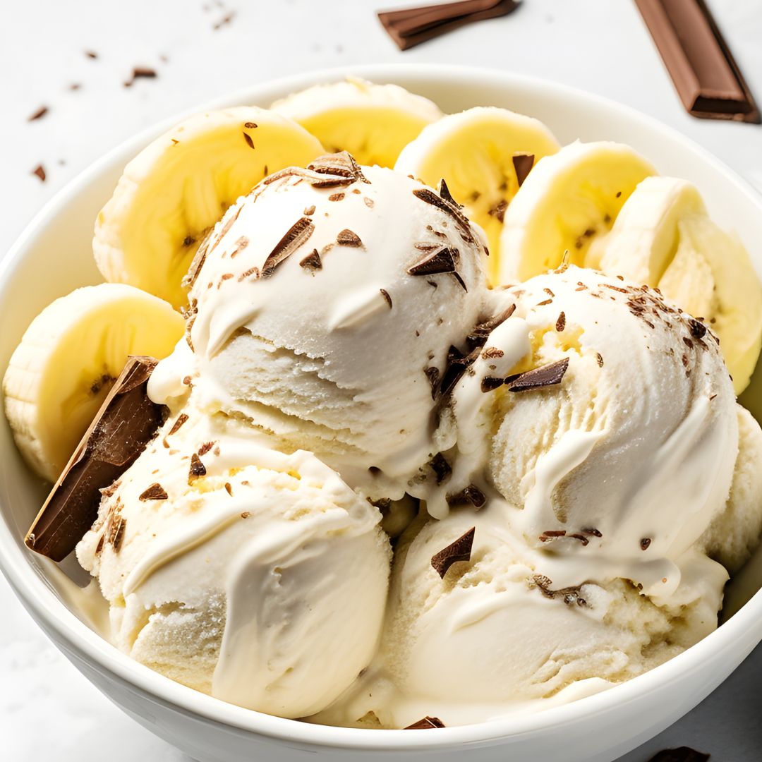 Helado de banana