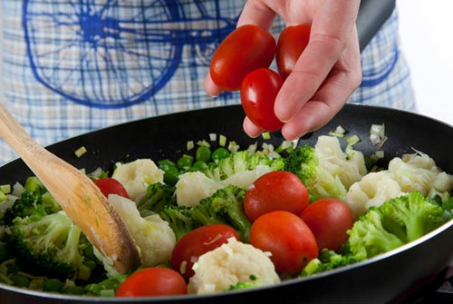 ensalada del mar y de la huerta