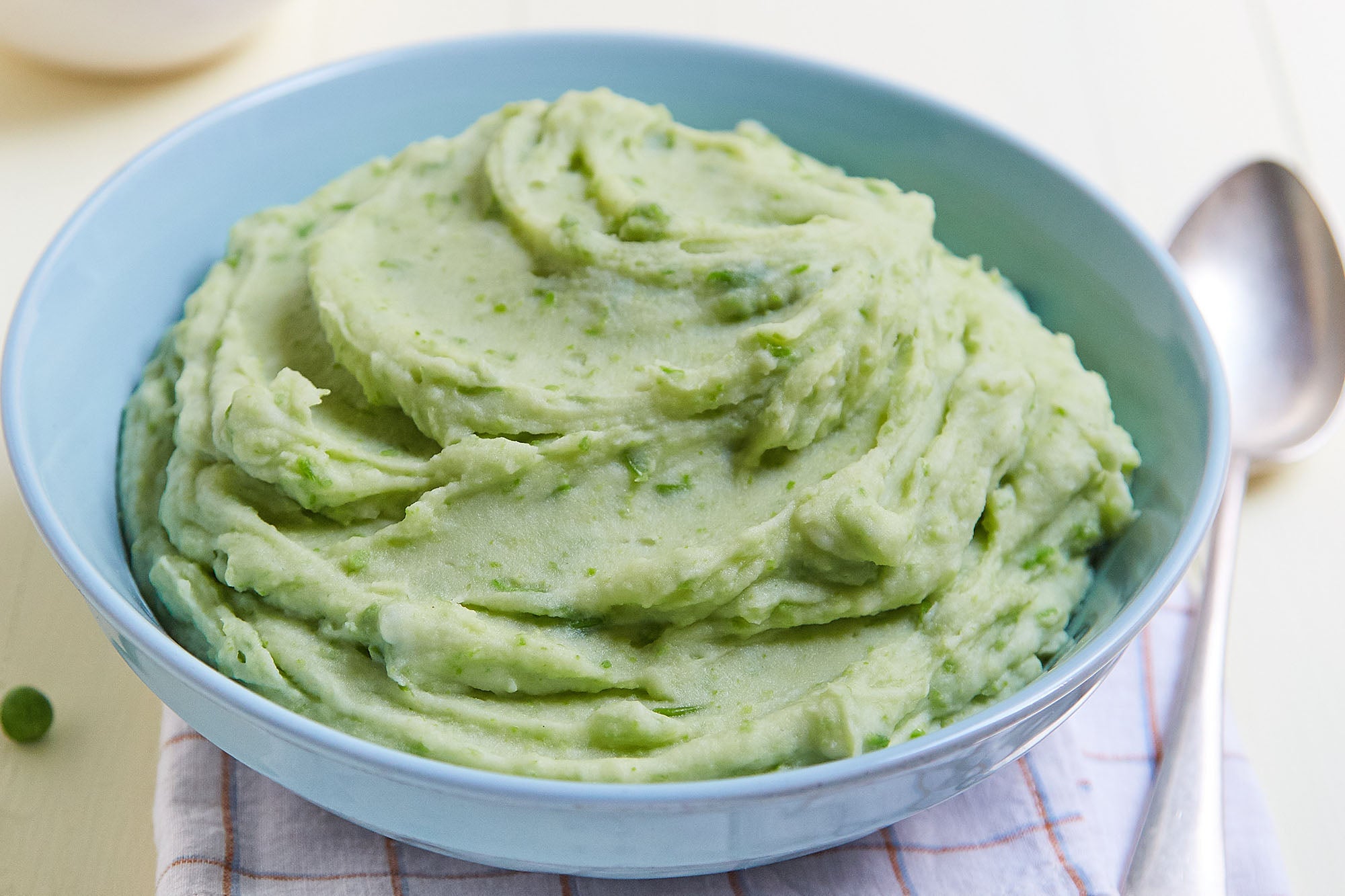 Puré de papas con arvejas