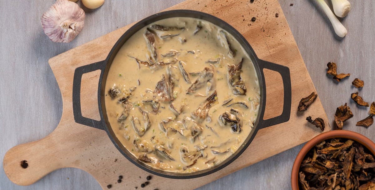 Salsa de hongos para pollo
