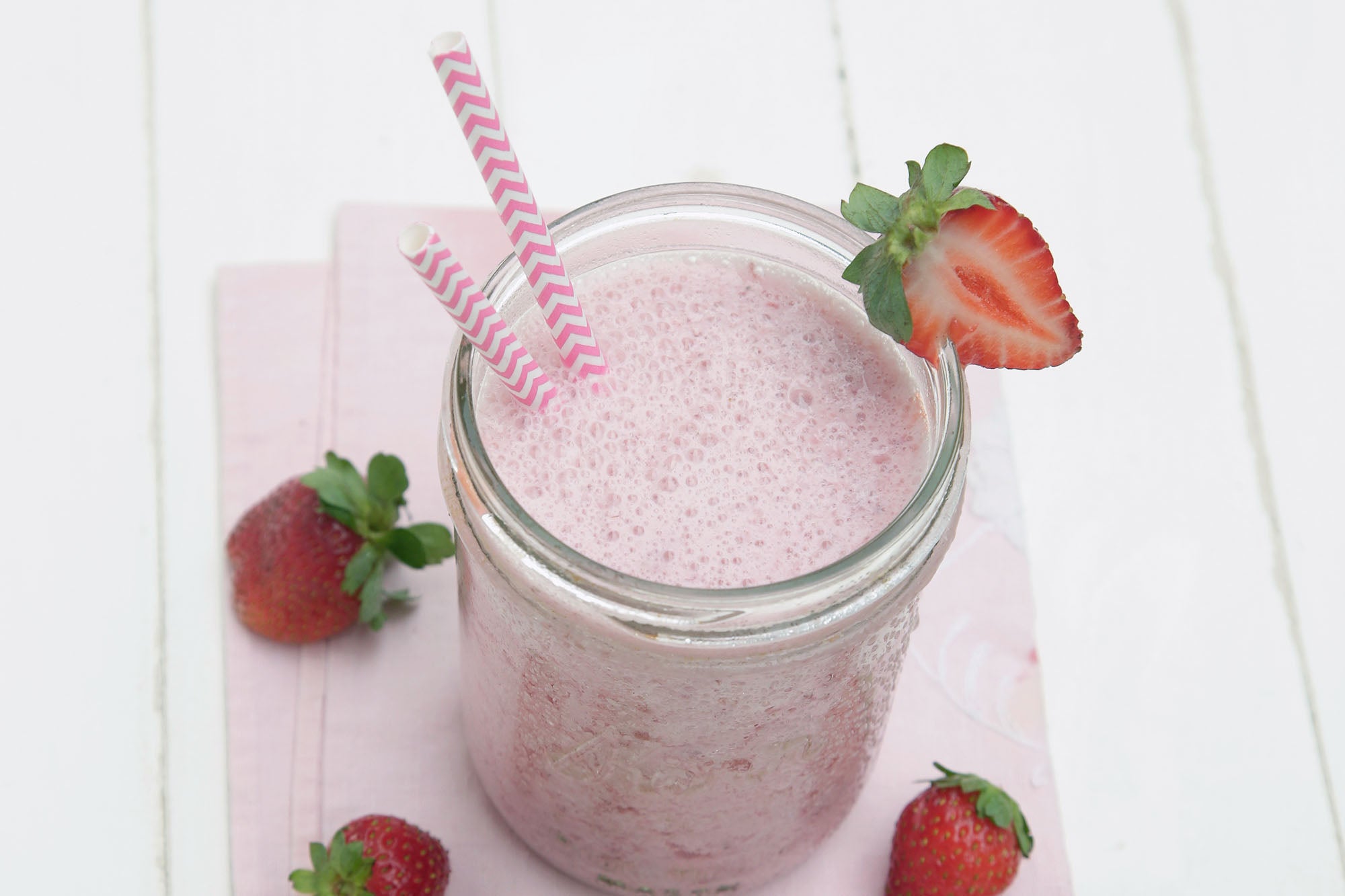 Licuado de frutillas