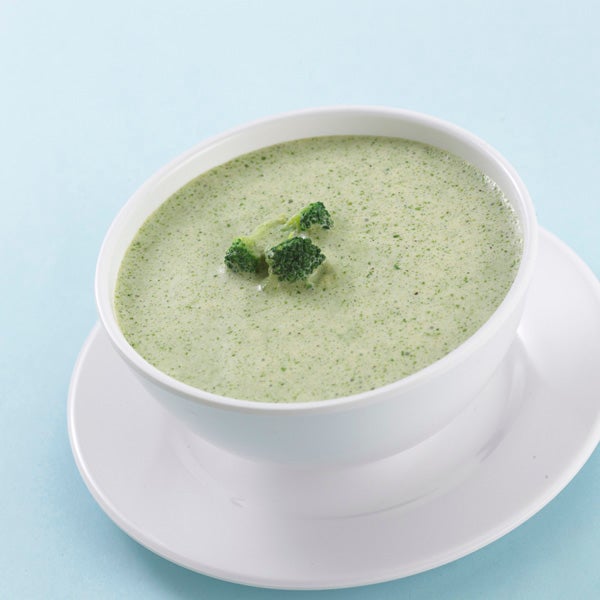 Crema de brócoli con espinacas