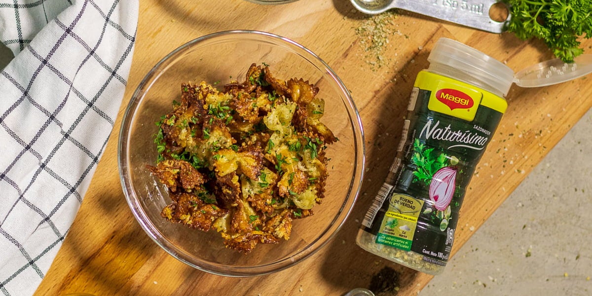 Chips de pasta en Airfryer
