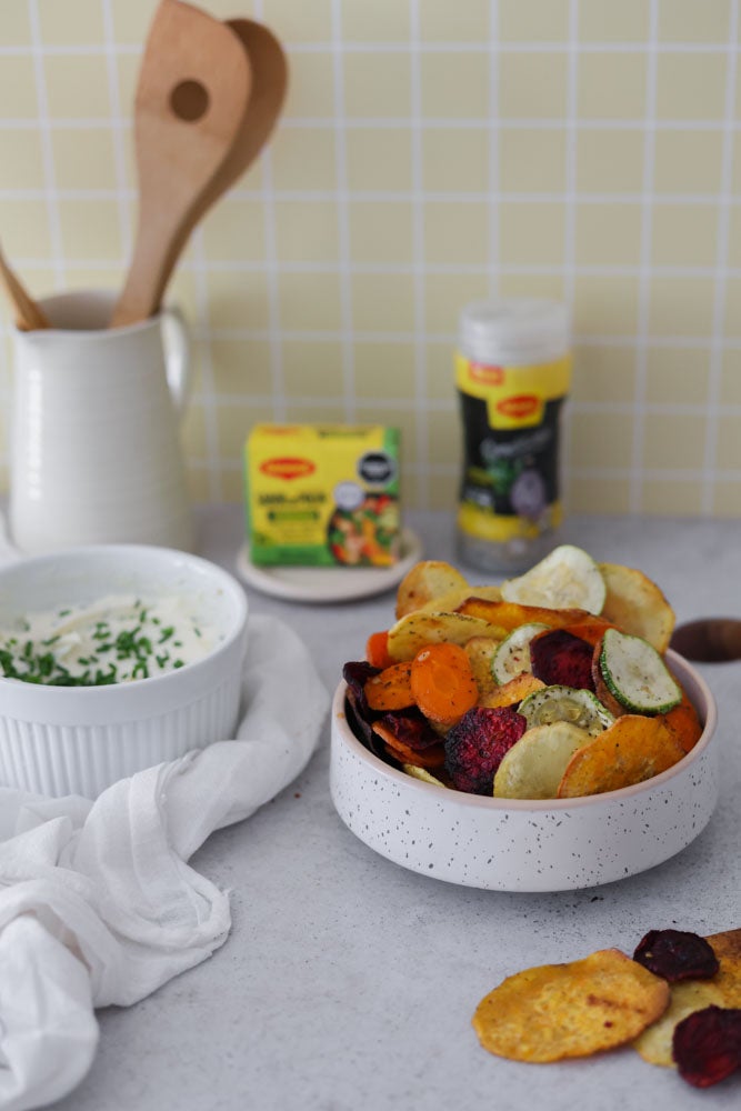 Snack de Vegetales con Dip de Queso Crema